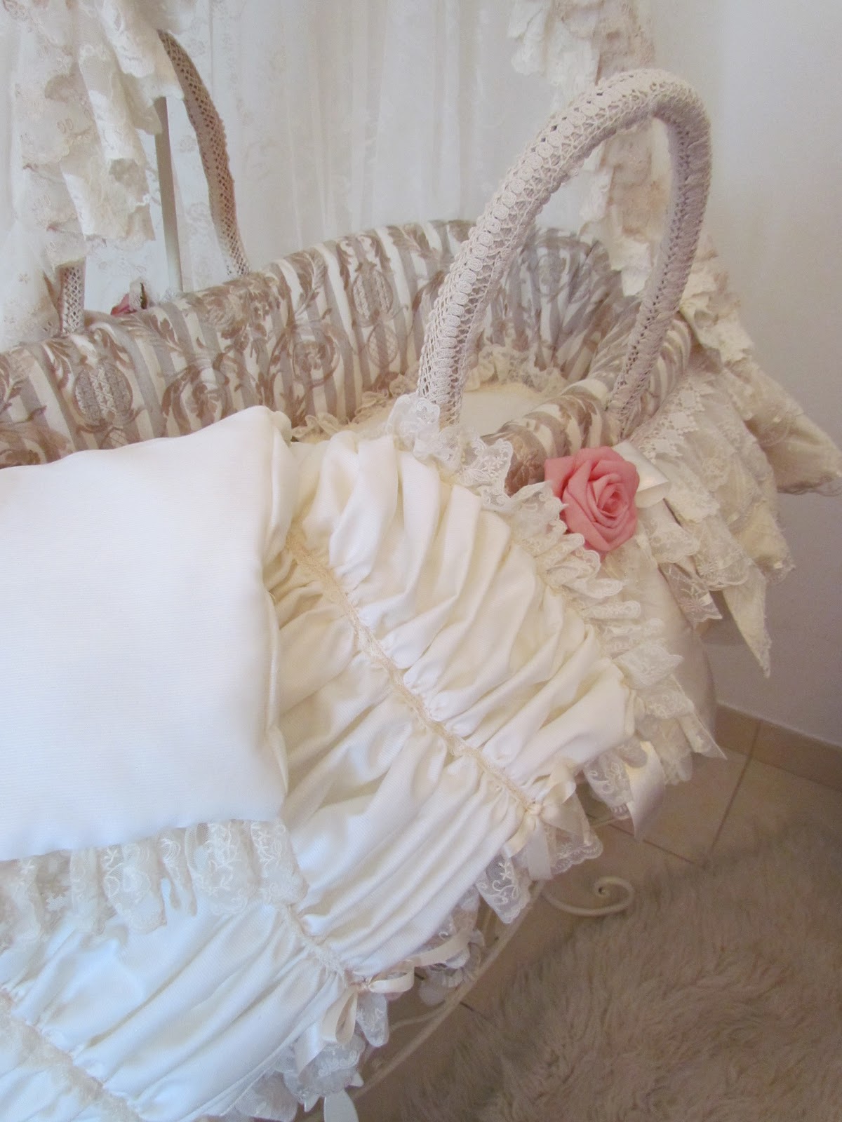 Angela Lace Moses Basket