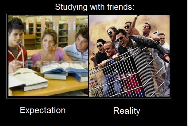 Study With Friends - Expectation vs Reality
