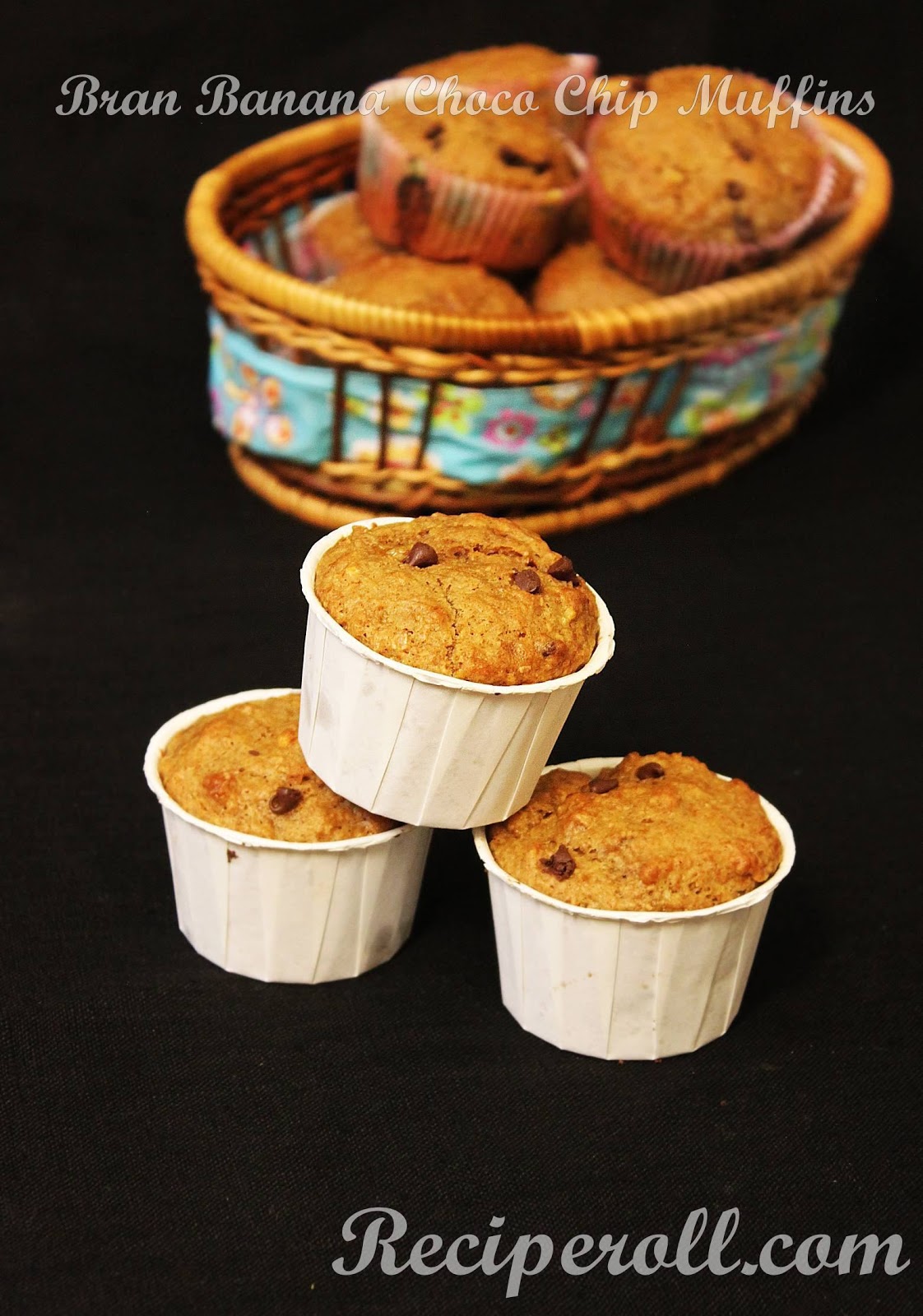 Bran Banana Muffins Banana Choco Chip Muffins Healthy Banana Bran