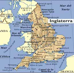 Trabajar En Inglaterra Mapa