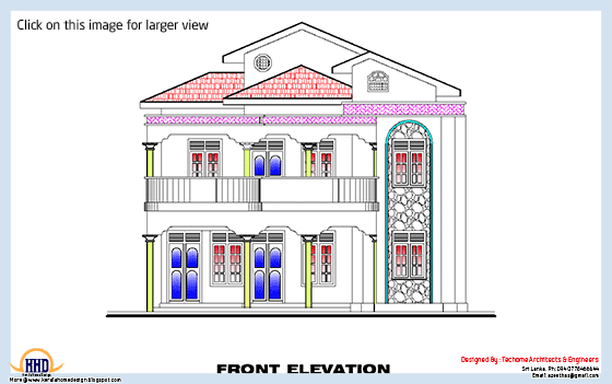 2d elevation drawing
