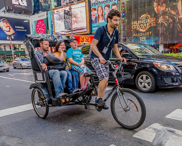 Conhecendo Nova York de pedicab