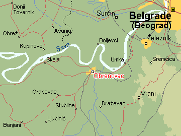 mapa srbije obrenovac Per@ Travel: OBRENOVAC mapa srbije obrenovac
