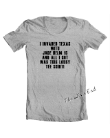 Black on Gray - I Invaded Texas With Jade Helm 15 and All I Got Was This Lousy Tee Shirt!