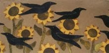 Flocking Crows closeup
