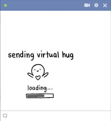 Sending virtual hug Virtual Hug Facebook Emoticon