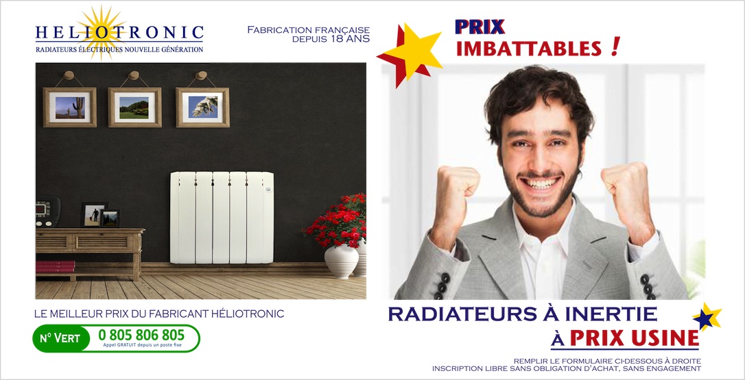 Radiateurs à inertie à PRIX USINE