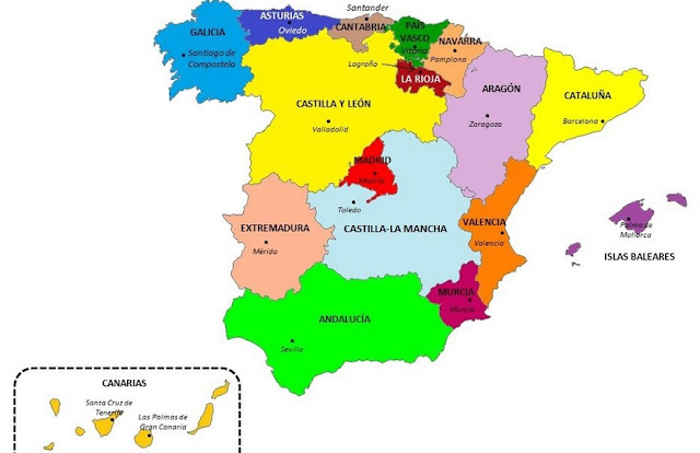 20+ Mapa De España Por Comunidades Autonomas Y Provincias Images