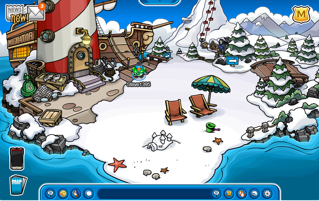 Rockhopper Arrives + New Items and Background | Club Penguin Reporters