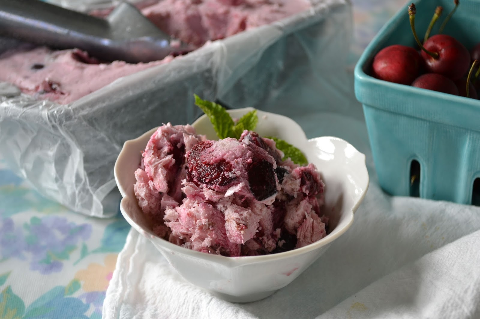 Attic Lace Homemade Honey & Cherry Frozen Yogurt