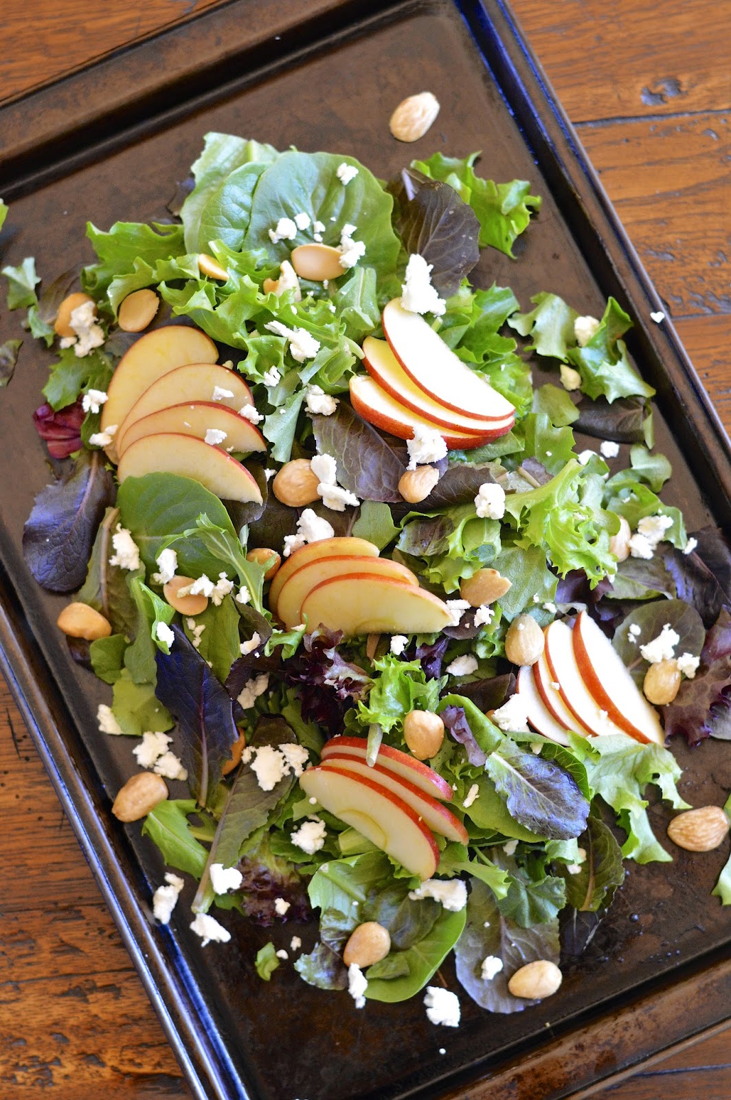 Apple Almond Salad with Honey Mustard Dressing Virtually Homemade