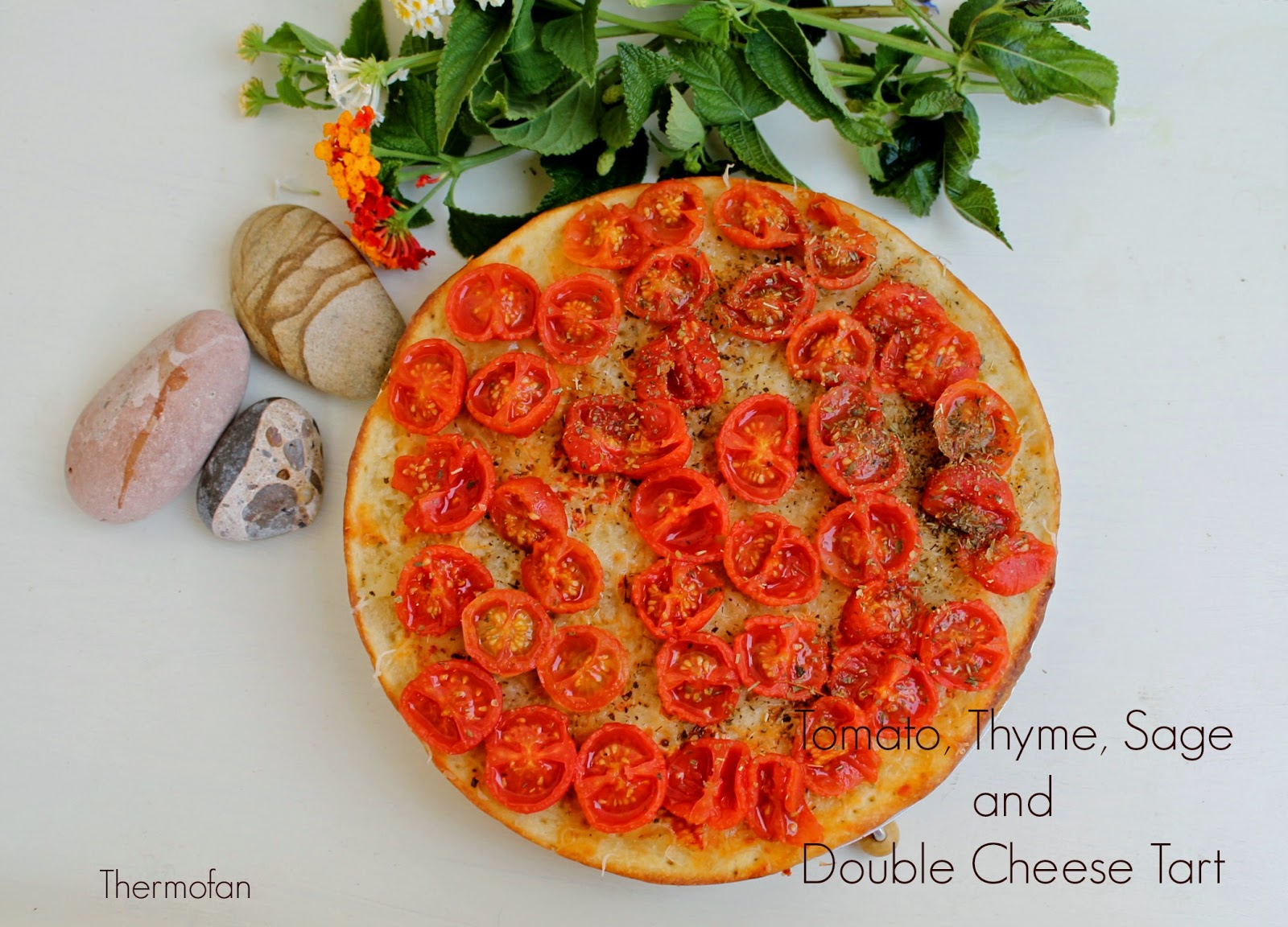 Tomato, Thyme, Sage and Double Cheese Tart THERMOFAN