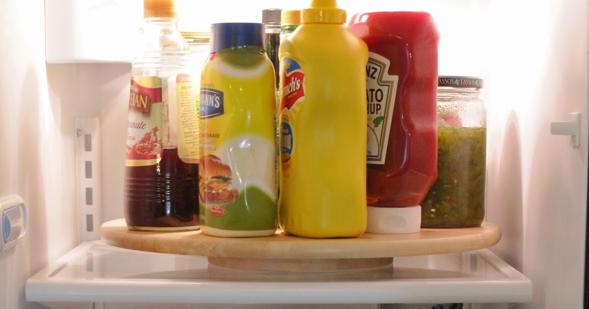 Simple Details lazy susan in the fridge...