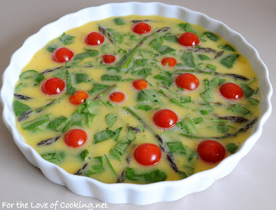 Asparagus, Tomato, and Spinach Frittata