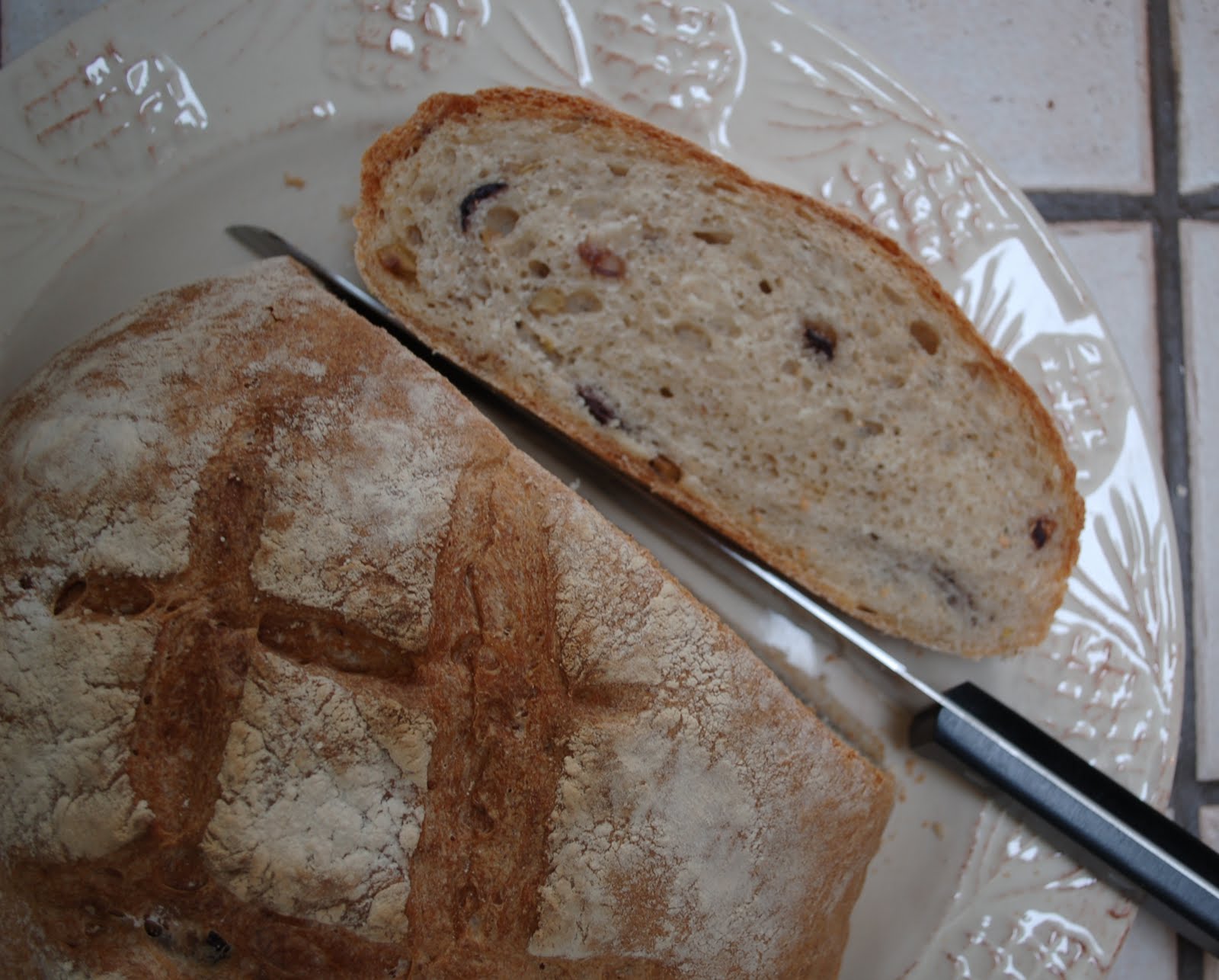 The Spice Garden Tuscan Peasant Bread with Olives