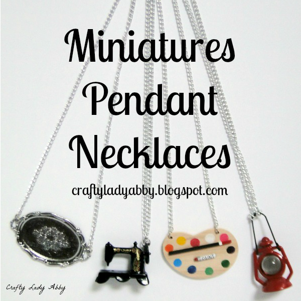 JEWELRY DIY Miniatures Pendant Necklaces