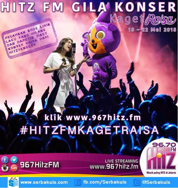 Kuis Hitz FM Berhadiah Tiket Raisa Live In Concert Kuis Hitz FM Berhadiah Tiket Raisa Live In Concert