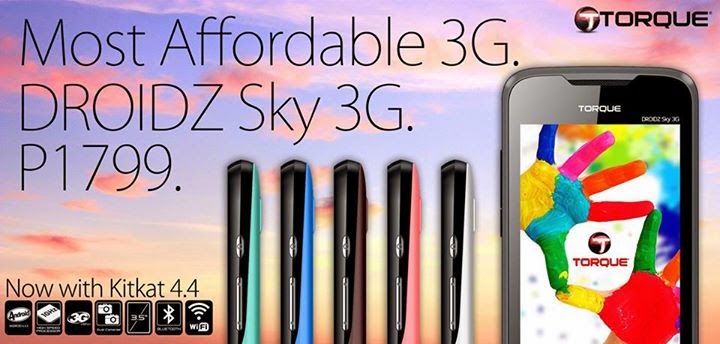 Torque DROIDZ Sky 3G: Specs, Price and Availability Torque DROIDZ Sky 3G: Specs, Price and Availability