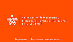 COORDINACIÓN DE PLANEACIÓN Y EJECUCIÓN DE FORMACIÓN PROFESIONAL INTEGRAL Y SNFT