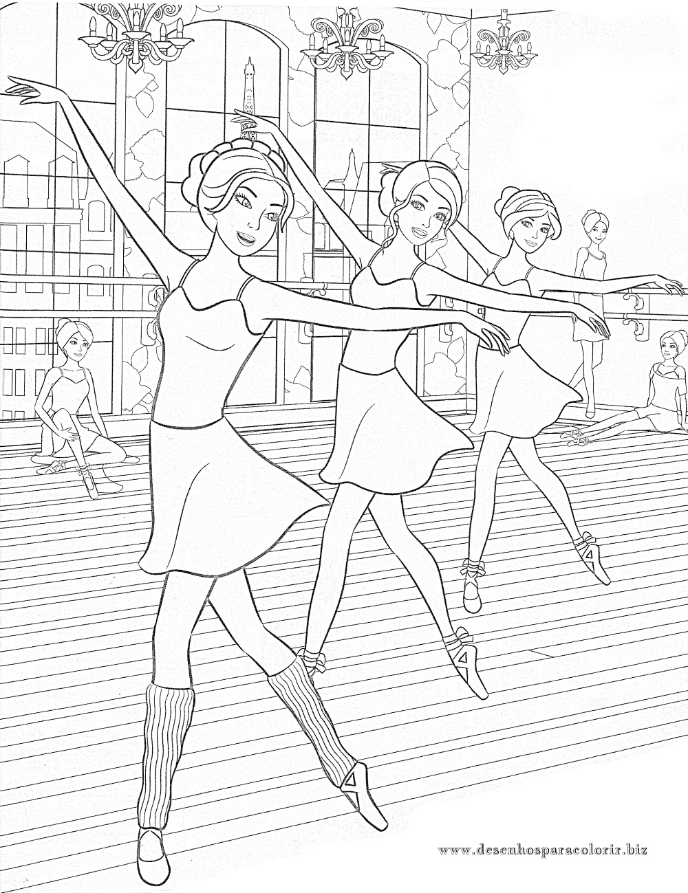 barbie-14.jpg (1000×1299) | Dance coloring pages, Coloring pages