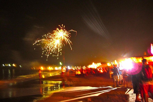 Diwali at baga beach in Goa