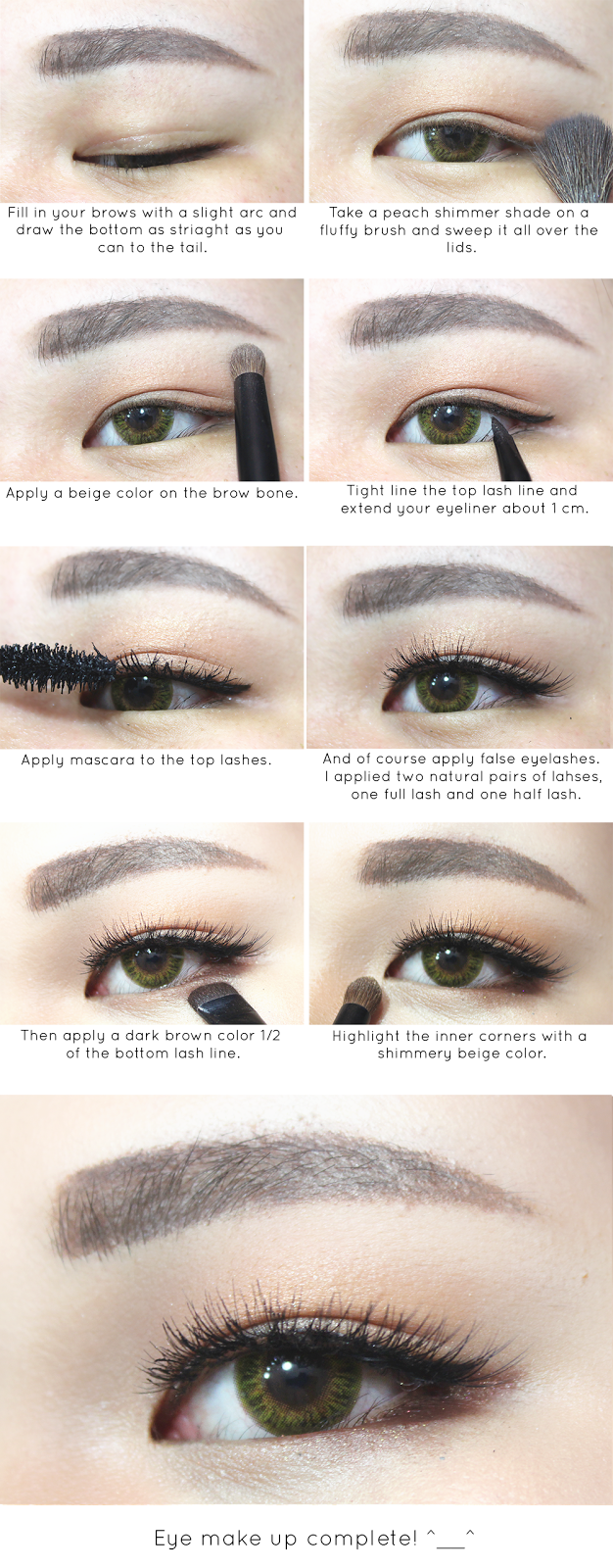 everyday eye makeup step by step