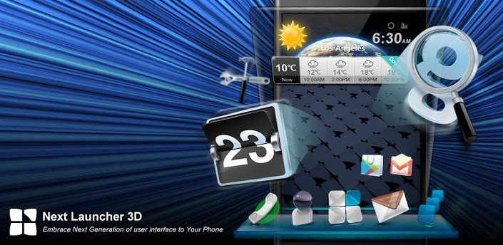 Interface 3D para seu Android - Next Launcher 3D v1.50 08