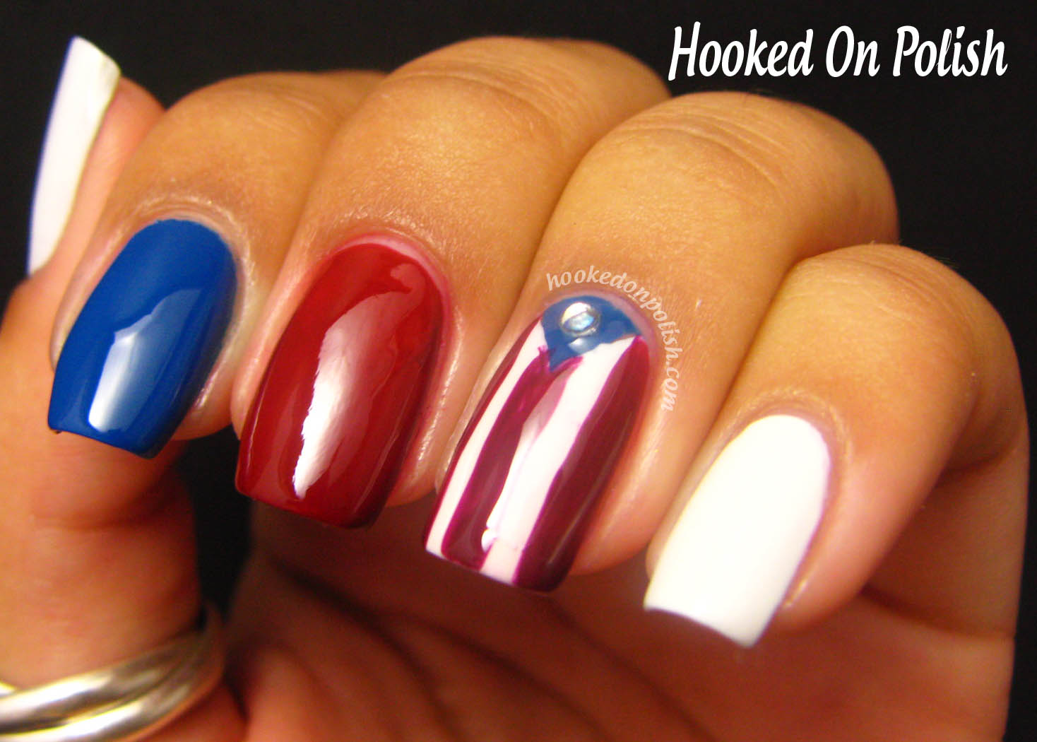 Puerto Rican Flag Nails Best Nail Designs 2018 Hooked On Polish My Flag Una Sola Estrella Libre