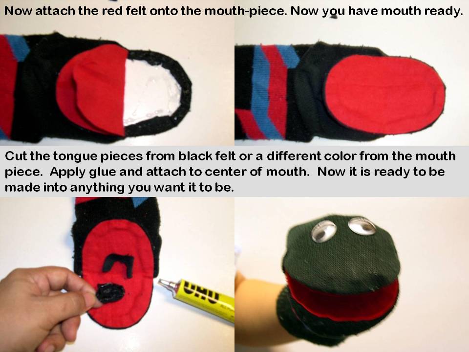 Chua's Drawer MAKING A BIG MOUTH SOCK PUPPET