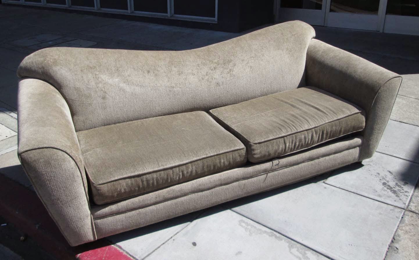 UHURU FURNITURE & COLLECTIBLES SOLD* Sage Green Sleeper Sofa 10