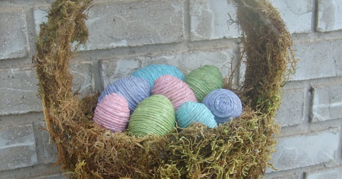 Craft Critters Moss Easter Basket