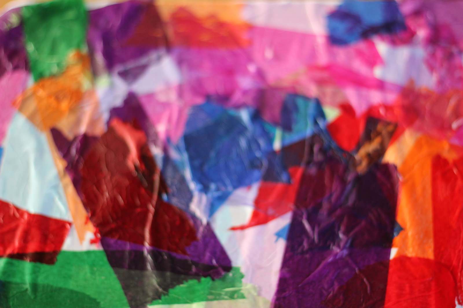 Tissue Paper Bleeding Art - The Imagination Tree