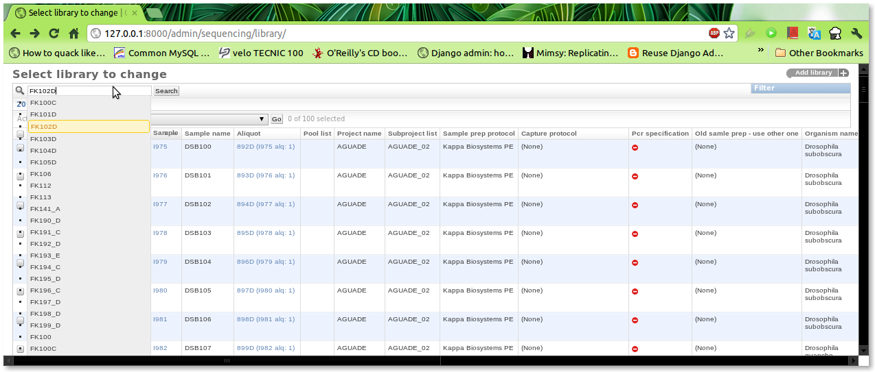 Adding (and hiding the filters) into Django Admin. Col's