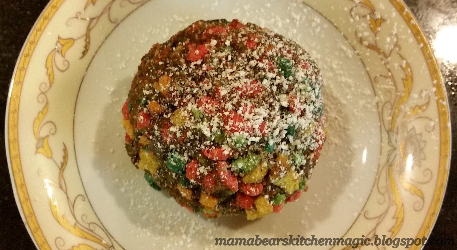 Mama Bear's Kitchen Magic Deep Fried Fruit Loops IceCream My