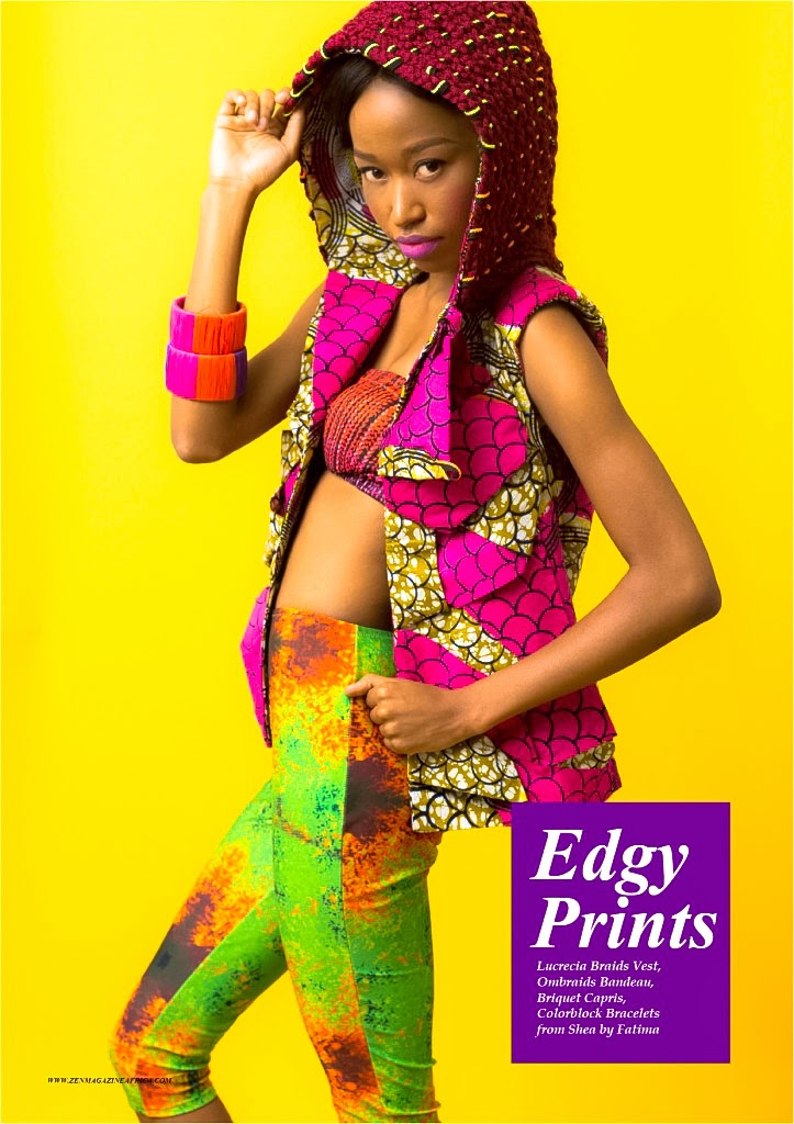 African prints hoodie inspiration by Cameroonian designer Fatima Camara
