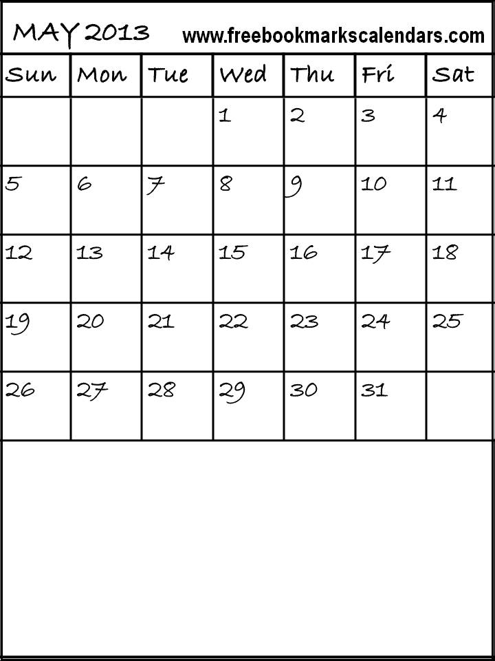 free blank calendar 2015