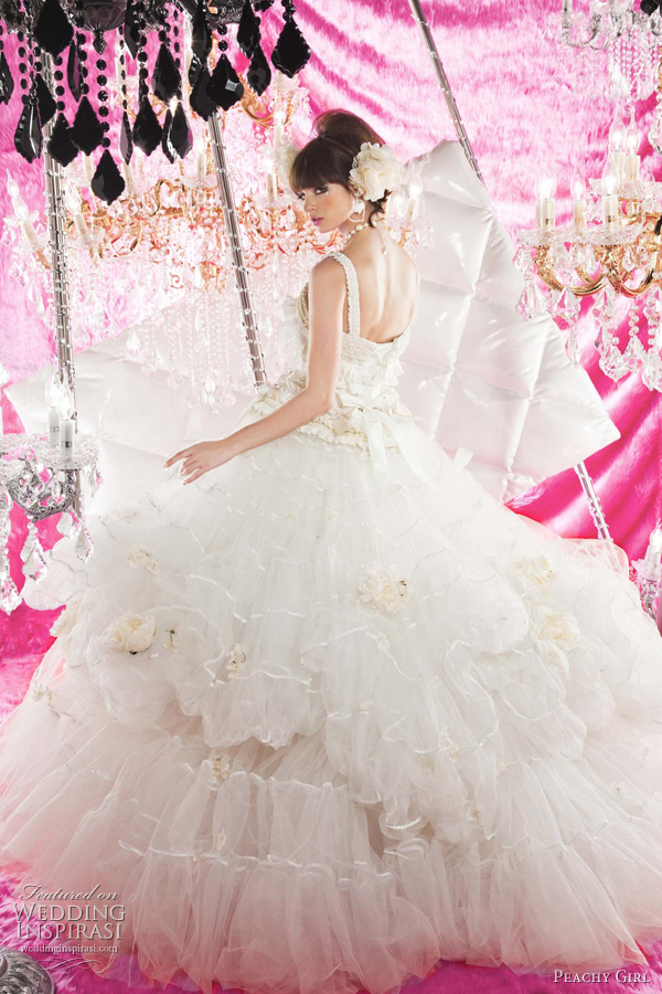 Beautiful Girl Pink Wedding Dresses Collection