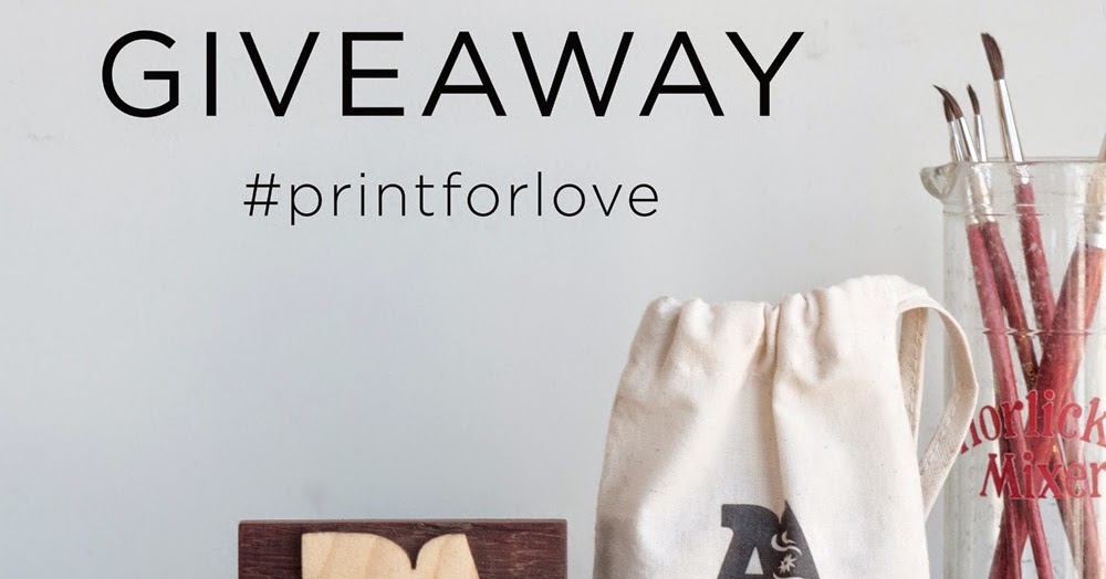 print for love of wood letterpress instagram giveaway