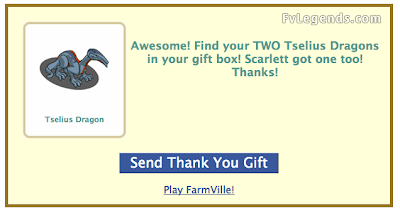 FarmVille Tselius Dragon Claimed Screen FarmVille Tselius Dragon Claimed Screen