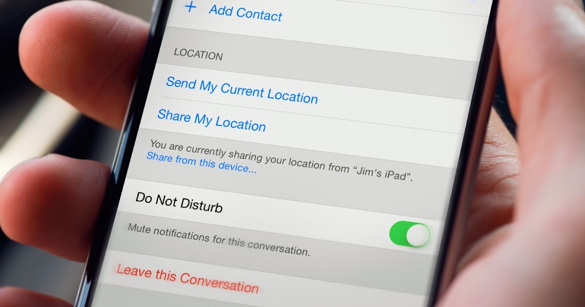 How to Mute or Leave Group Message on iPhone – iOS 8.2