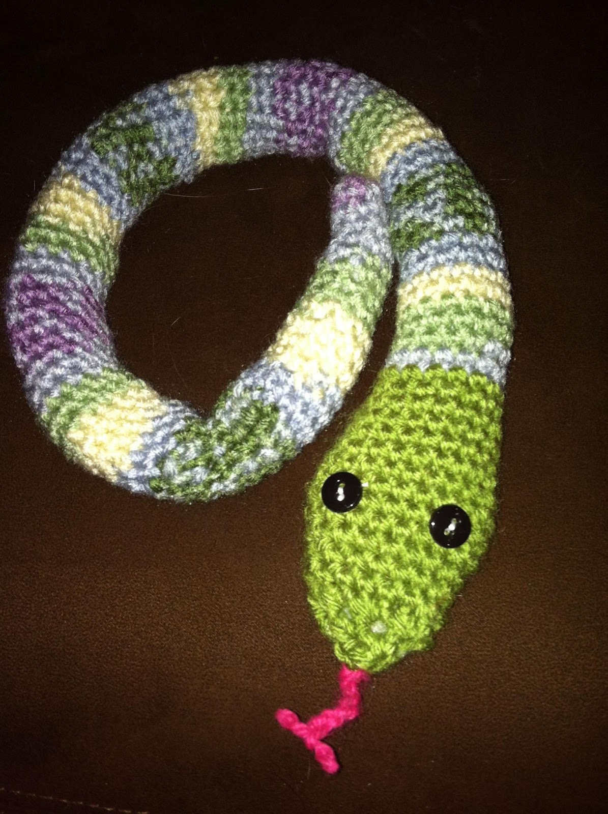 Kids Knit Hats Crochet Snake Toy