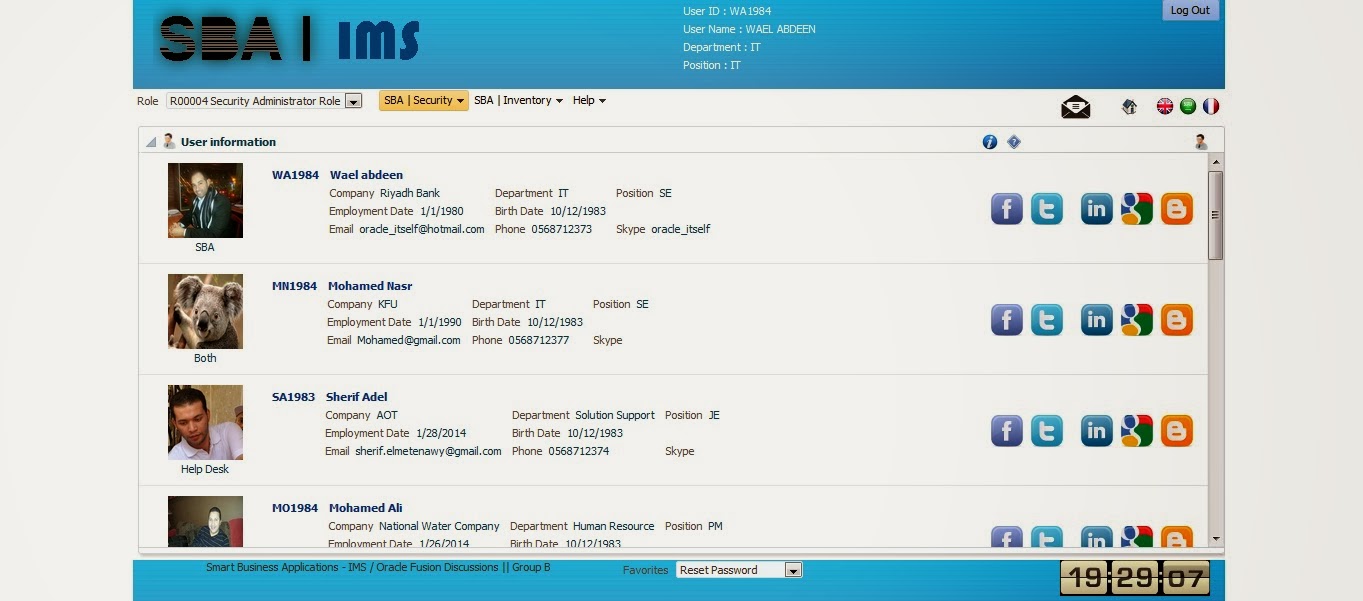 Oracle Articles Sba Employee S Contact List Security Profile