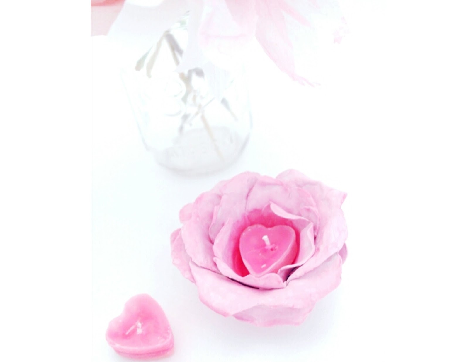 clay flower candle holder tutorial