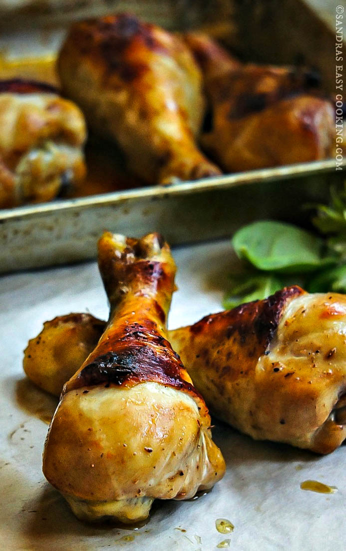 SANDRA'S EASY COOKING Marinated Baked Chicken Drumsticks