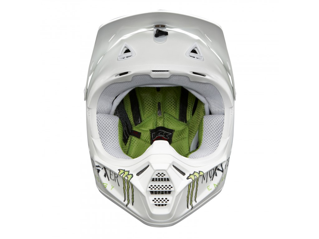 Motocross Gear Fox Monster Energy White Helmet