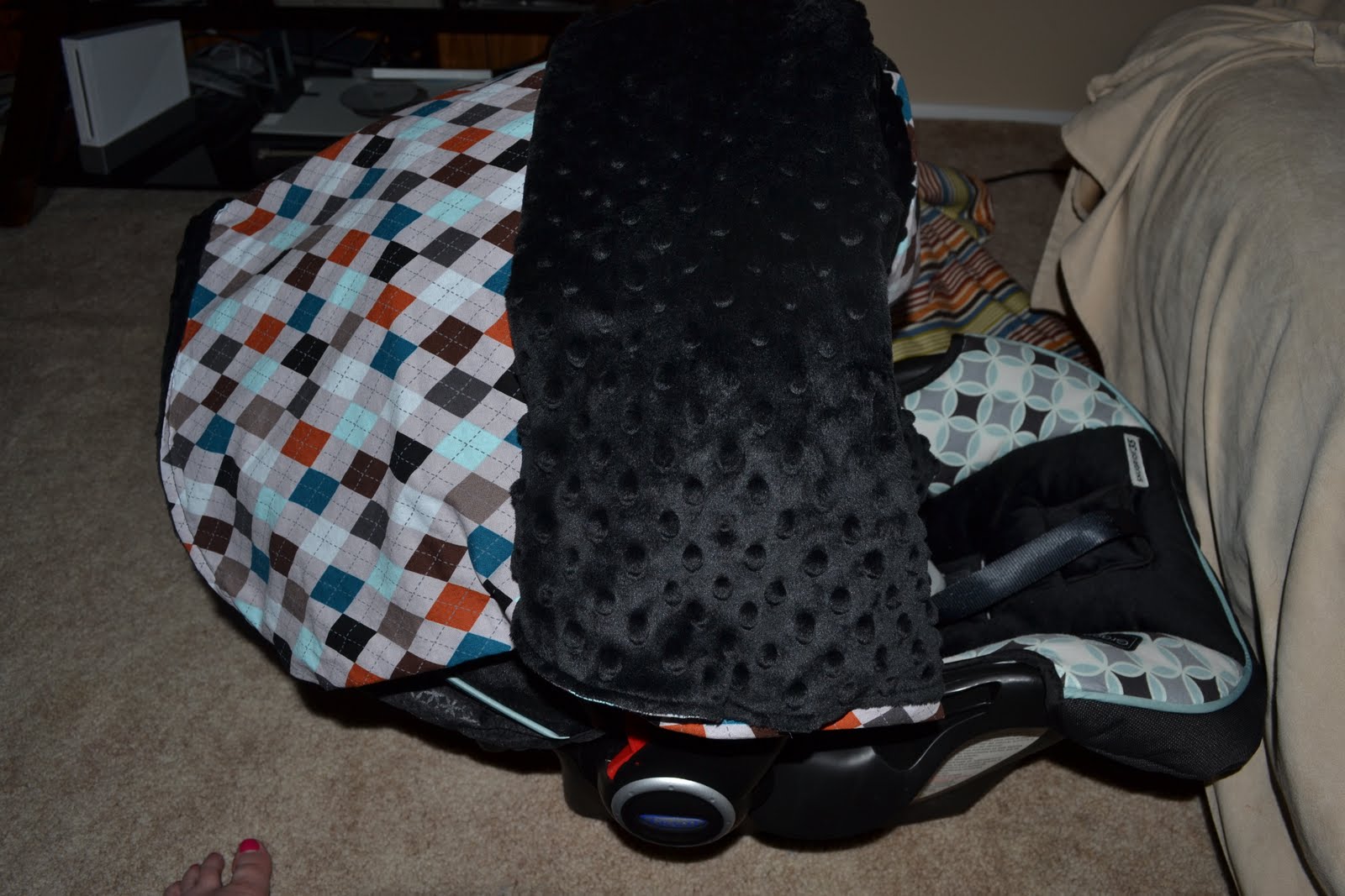 darling doll creates Baby Car Seat Cover