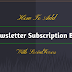 Add Newsletter Subscription Box With Social Icons Below Blog Posts