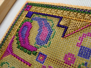 fifth in a series of seven hand painted needle point designs