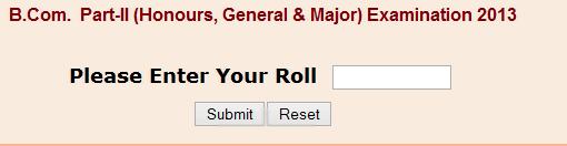 B.Com. Part 3 West Bengal Results 2013