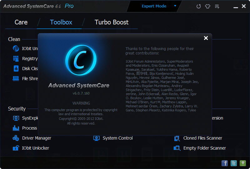 Advanced SystemCare Pro 1150240 Serial Final 2018